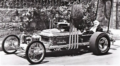 Race Car Custom Built with Ford Mustang Engine Classic Model Carousel GOLD1 18GT