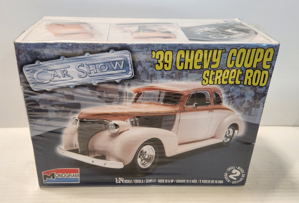 Monogram Car Show ’39 Chevy Coupe Street Rod 1:24 Sealed New Old Stock