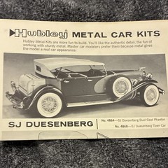 Hubley 1930 Packard Roadster 1:22 Metal Unassembled Kit Chromed Steering