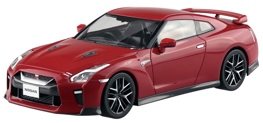 Aoshima Bunka Kyozaisha 1/32 The Snap Kit Series Nissan GT-R Vibrant Red Color-c