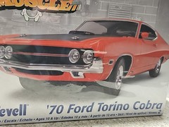 Vntg 2006 Revell 1970 Ford Torino Cobra 1:25 Scale Model Kit Skill Level 2 NISB