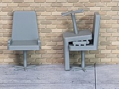 1/24 1/25 Scale Office Chair – For car shop/office diorama – G Scale (set of 3)