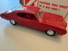 RARE VINTAGE 1971 CHEVY CHEVELLE SS PROMO IN *ORIGINAL BOX *VERY NICE! CRANBERRY