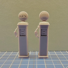 Vintage Gas Pump Retro for Diorama 1/24 1/25