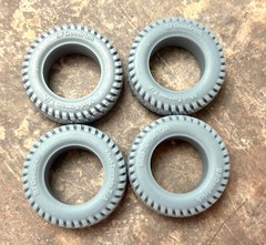 1/24 Scale: 18-Inch “Off-Road Western Cyclone” Wheels W/ Mud Tires;Jeep, Resin
