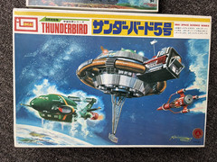 IMAI Thunderbirds The Mole & Thunderbird 5 & 3 Model Kit Lot Japan Vintage