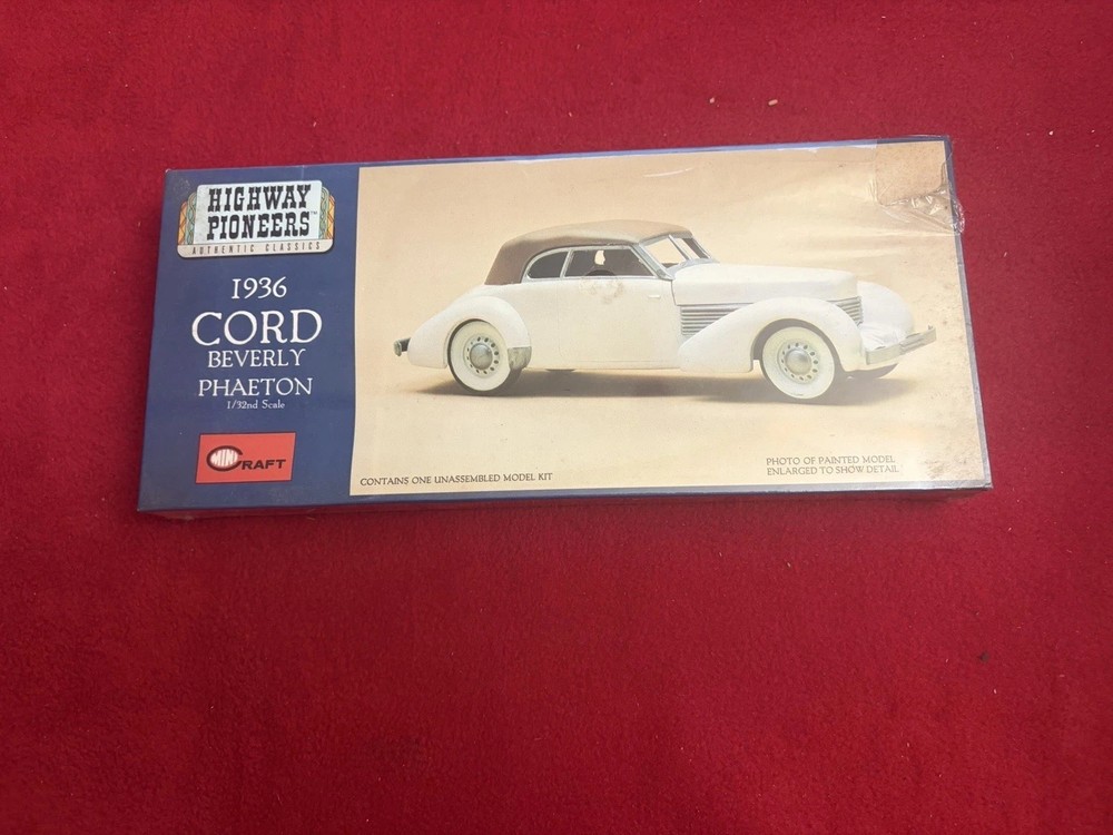 Mini Craft Highway Pioneers 1936 Cord Beverly Phaeton 1/32nd Scale SEALED