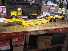 1/24-1/25 Scale Truck Trailer Model Accessories Lowboy Trailer D Rings