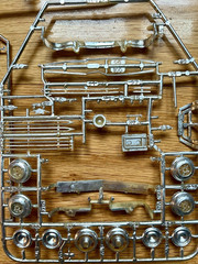 Vintage Model Car Chrome Parts Lot Sprues Trees Original Bags AMT MPC Monogram