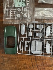 AOSHIMA #01398 EURO CLUB MGB URETANE BUMPER MODEL Kit Car New in Box Automobile