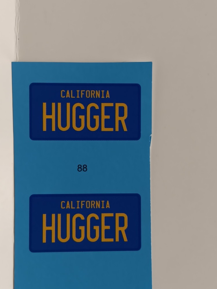 69 1969 Chevy Camaro Z28 1/12 Decal Sheet California Hugger Vanity License Plate