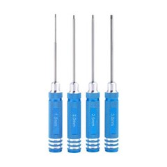 4pcs Metal Hex Screwdriver Set Hexagon Tool Kit for RC Car 1/14 Truck Boat