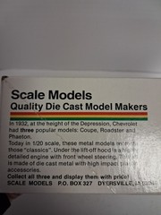 JLE Scale Models 1:20 Scale 1932 Chevrolet Coupe Diecast Model Kit 4001