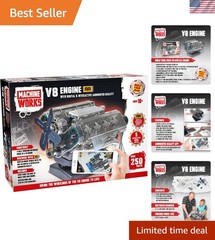 V8 Engine Replica Model – Educational DIY Kit with Sounds and Illumination
