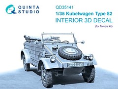 QD35141 Quinta Studio 1:35 Kubelwagen Type 82 Interior 3D Decal for Tamiya kits