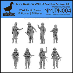 NUMODEL NMJPN004 | 1/72 Resin WWII IJA Japanese Scene Kit “The Watchful Advance”