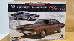 1968 Dodge Charger R/T PAINTED CHASSIS & EXHAUST 1:25 Revell NEW Model PARTS