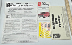 Vintage AMT Diamond Reo Tractor 1/25 Model Kit T537 Semi Truck 1972 Instructions