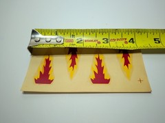✨VINTAGE✨ DECALS – Model Kit Cars / Slot Cars – Flames – Prentice Stickers