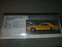 Vintage 1968 Chevrolet Camaro Z-28 Kit # 6559 Factory Sealed In 1989 1/25!