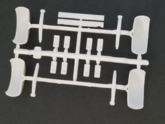 TRAILER AXLE BEAMS FENDERS SPRINGS from 53 Ford F100 Hauler AMT 1:25 Model Kit