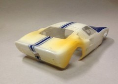 Vintage Lancer Mid-Sixties Shelby Ford GT Clear Slot Car Body – Painted