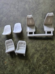 3 Pair BUCKET SEATS 1/25 Model Car Parts STK W132