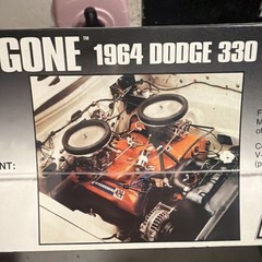 🚨Lindberg Color Me Gone🔥1964 Dodge💪🏼330 Super Stock Model Sealed