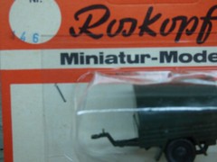 Roskopf RMM Minitanks Compatible Modern German 1 Axle 1.5T Trailer Lot #3813K