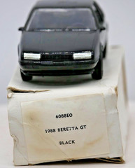1988 Chevrolet Beretta GT Dealer Promo Model #6088EO (Black) 1:25 Scale W/OG Box