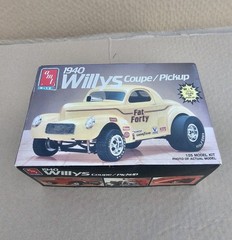 Vtg AMT 1940 Willys Coupe Truck Plastic Model Kit New Open Box
