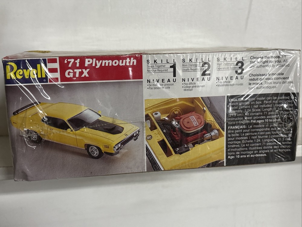 Revell 1971 ’71 Plymouth GTX Vintage 1995 1/24 Model Kit NEW SEALED #7608
