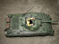 Built USA Tank w/Driver 6-3/4 inches long Well Built & Painted Excellent Cond