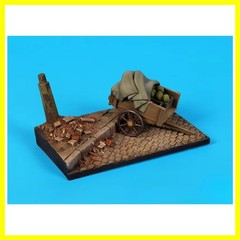 1/35 Scale DieCast Resin Model Assembled Kit Street with Cart Base (100x60mm)…
