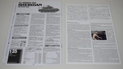 TAMIYA M551 SHERIDAN 35365 ⭐PARTS⭐ INSTRUCTION BOOKLET 1/35