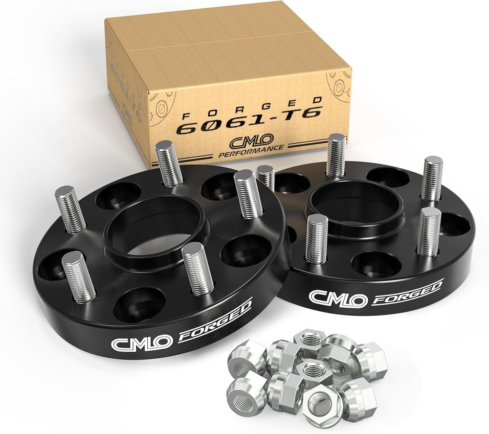 1 Inch Wheel Spacers Hubcentric 5×4.75 Compatible For Camaro 1.0″ (2pc) Black