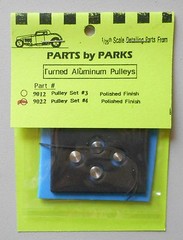 ALUMINUM PULLEY SET 1:24 1:25 PART BY PARKS CAR MODEL ACCESSORY 9022