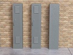1/24 1/25 Scale Locker Set – For car garage or workshop diorama (set of 3)