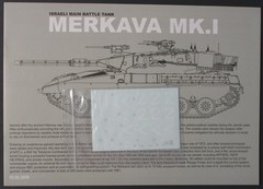 Takom 1/35th Scale Israeli MBT Merkava Mk I – Decals from Item No. 2078