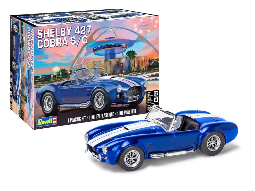 1:24 Scale Shelby Cobra 427 S/C Model Car Kit – 104-Piece Skill Level 4 Build Se