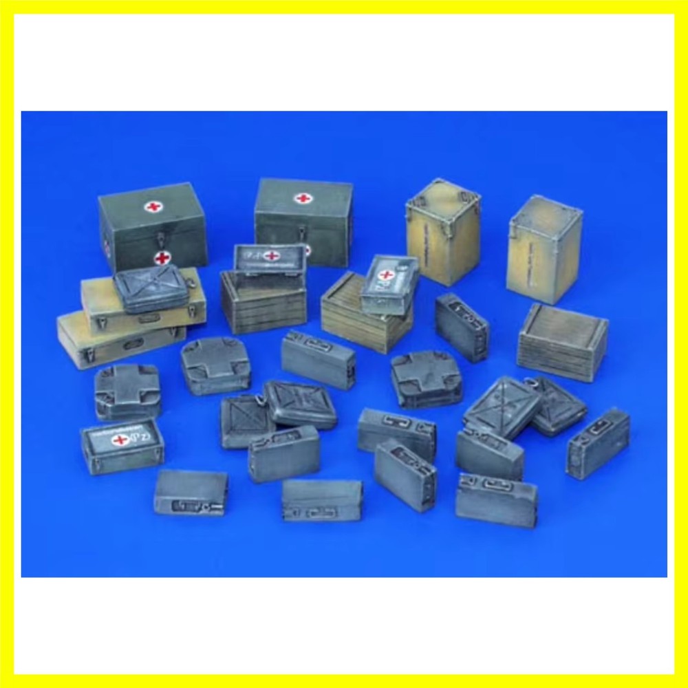 1/35 Scale DieCast Resin Model Assembled Kit German Ammunition & Medical Aid …