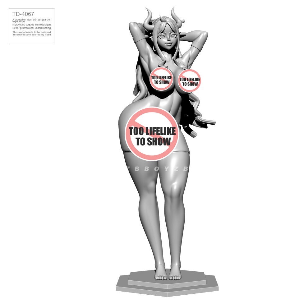55mm Resin Fantasy Goat Monster Girl Unpainted Unassembled td-4067-16A