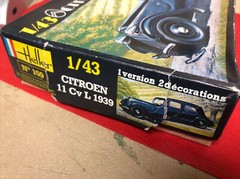 Heller 1/43 scale Citroen 11CV L 1939 model kit