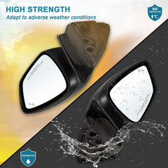 Right Passenger Side Mirror Fits 2020-2026 Ford Escape with Blind Spot Mirror, P