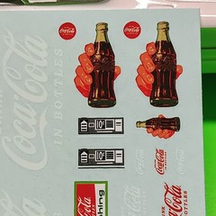 Coke machine Cola Cola die cast vintage dolly decal sheet 55 Cameo Pickup 1/25