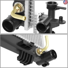 DNA Motoring OEM-RA-13150 Factory Style Direct Fit Aluminum Cooling Radiator
