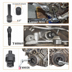 21PCS Camshaft Timing Tool Kit, Compatible with Audi VW EA837 2.0T 2.4 2.5 2.8 3