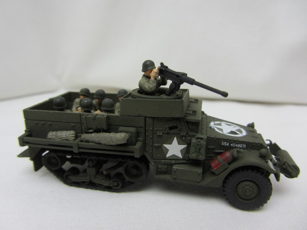 ROCO MINITANKS DBGM #278/280 US Army WWII M3 Halftrack w Crew