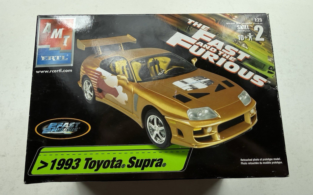 2004 AMT Ertl Fast and the Furious 1993 Toyota Supra 1:25 Model Kit 38191
