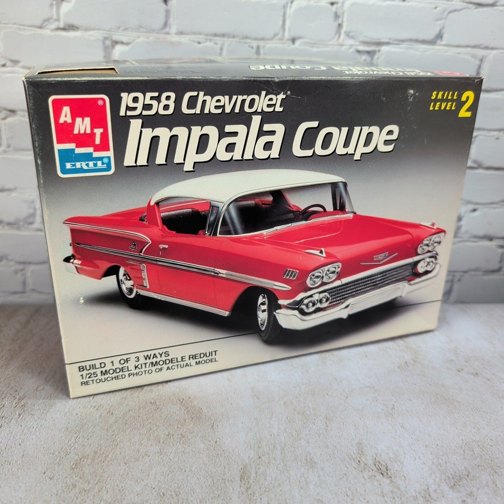 AMT Ertl 1958 Chevrolet Impala Coupe Open Complete Original Kit